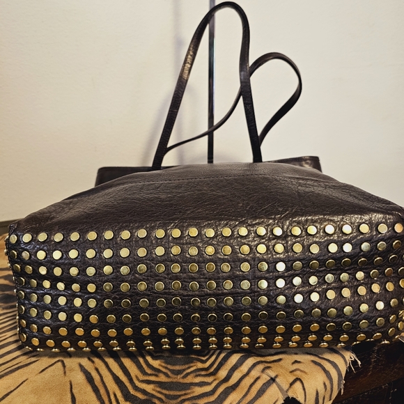 Rebecca Minkoff Studded Dk.Leather Handbag EUC - Picture 6 of 9